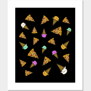 Pizza & Ice Cream Posters and Art